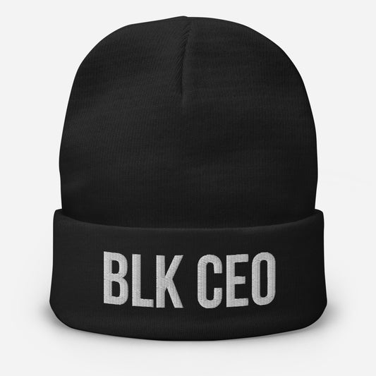 BLK CEO Embroidered Beanie