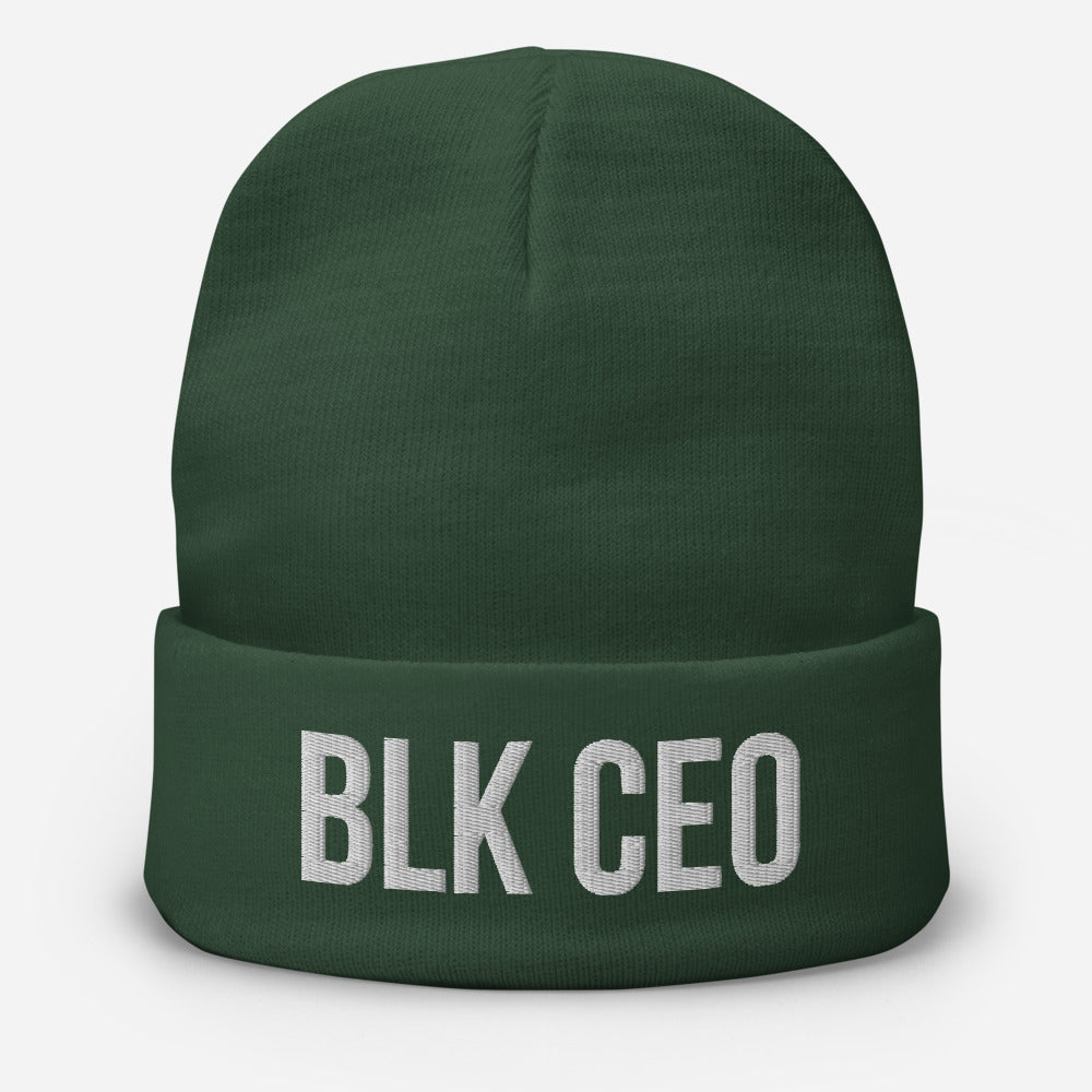 BLK CEO Embroidered Beanie